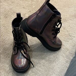 art class Shimmering Purple Kids Boots